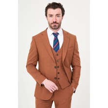 MCR Düz Slim Fit Mono Yaka Erkek Takım Elbise