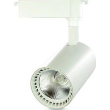 Mikasso 30 W Babil Cob LED Ray Spot - Gün Işığı (3000K) - Beyaz Kasa - Monofaze - CT-5333BG