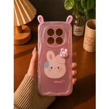 MMP Shop Xiaomi Note 14 Pro 4g Uyumlu Kamera Korumalı Darbe Emici Kenarları Dalgalı Kılıf