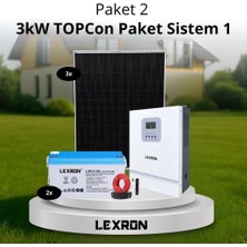 Urla Solar 3kw Topcon Paket Sistem 1 (Paket 2)