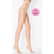 Beruflic 6 Adet Kadın Super Ince Mat 15 Den Külotlu Çorap Açık Ten Under Moda