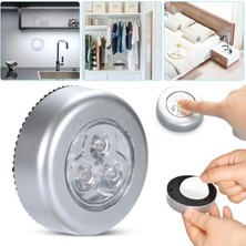 Mikasso LED Duvar Işık Mutfak Dolabı Yatak Odası Dolap Aydınlatma Kablosuz Dokunmatik Sensör 1 Adet