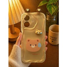 MMP Shop Realme C61 Uyumlu Kamera Korumalı Darbe Emici Kenarları Dalgalı Kılıf