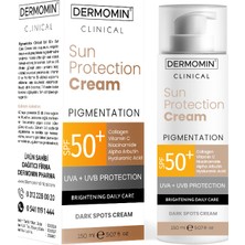 Dermomin Pigmentone Güneş Kremi Spf 50 150 ml Leke Karşıtı ve Güneş Koruyucu Bakım