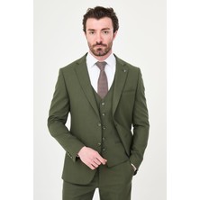 MCR Düz Slim Fit Mono Yaka Erkek Takım Elbise