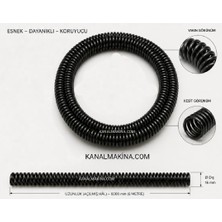 Kanal Makina Kanal Açma Makinesi Için 6 Metre 16 mm Yay