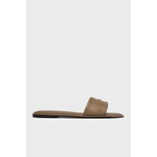 Calvin Klein Deri Logolu Terlik HW0HW02925PBO Bayan Terlik HW0HW02925 Pbo