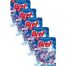 Bref Power Aktiv Katı Tuvalet Bloğu 5 Adet Lavanta Tekli (5'li Set)