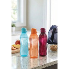 Poomy 3 Adet Spor Matara - Pratik Kapaklı Spor Matara 500 ml