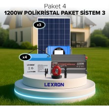 Urla Solar 1200W Polikristal Paket Sistem 3 (Paket 4)