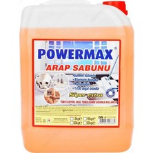 POWERMAX Sıvı Arap Sabunu 5 kg %100 Doğal Parfümlü Güvenli Temizlik Ürünü