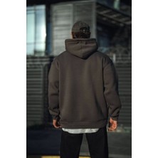 Alyn Wear Üç Iplik Penye Kapşonlu Basic Sweatshirt - Antrasit