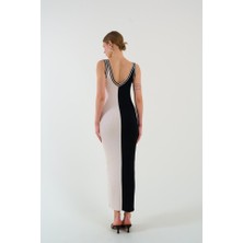 Alyn Wear Iki Renki Kolsuz Elbise - Siyah-Krem
