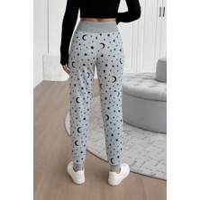 Alyn Wear Kadın Yüksek Bel Bağcıklı Desenli Iki Iplik Pantolon