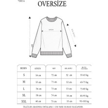 Alyn Wear Kışlık Bisiklet Yaka Ön ve Arka Baskılı Sweatshirt - Siyah