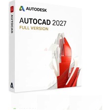 Autodesk Autocad 2027 (Windows) - 1 Pc 3 Yıl Serial Kod (Full Sürüm) Mail Aktivasyon Değildir