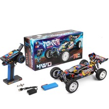 Wltoys 124007 75 Km/h 4WD Rc Araba Profesyonel Yarış Arabası Fırçasız Elektrikli Yüksek Hızlı Off-Road Drift Uzaktan Kumandalı