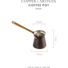 Voeux Artisan Koleksiyonu Bakır Kahve Cezvesi 6 cm