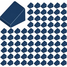LEGO Yedek Parçalar: Slope: 100 Adet 1X1X2/3 Lacivert  - Dark Blue 54200