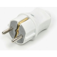 Dorasan Topraksız Erkek Dişi Beyaz Priz