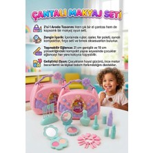 Farbu Oyuncak Ilk Makyaj Çantam! 13 Parçalı Şık Tasarımlı Taşınabilir Çantalı Eğitici Güzellik ve Makyaj Oyun Seti