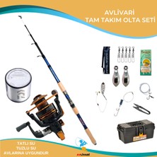 Avlivarı Avlivari Kube Ultimate 300 cm 50-100 gr Olta Kamışı - Avlivari Qunhai 5000 Olta Makinası Tam Takım Kıyı Hobi Olta Seti