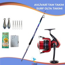 Avlivarı Bauer Ares 420 cm 100-200 gr Surf Olta Kamışı + Bauer Surya 7000 Olta Makinesi Tam Set – Kıyıdan Uzak Atış Profesyonel Olta Takımı