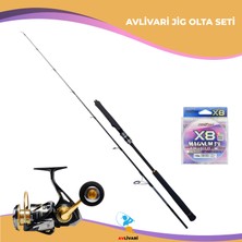 Ryuji Seawolf 198 cm 30-150 gr Jig - Ryuji Seawolf 6000 10+1 Bb Jig Tam Takım Kıyı Hobi Olta Seti