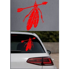 Sticker Usta Ok ve Tüy Ok Yay Sticker Oto Araba Motosiklet Kask Sticker 00199