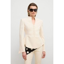 Love My Body Moda Tutkusu Mono Kapama Peplun Ceket Vanilya 119M2308000