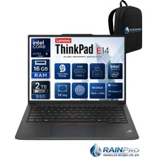 Lenovo Thinkpad E14 Gen6 Intel Core Ultra 5 125U 16 GB Ddr5 2 Tb SSD Intel® 14'' Wuxga IPS Windows 11 Pro Taşınabilir Bilgisayar 21M7009RNP03
