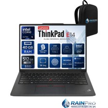 Lenovo Thinkpad E14 Gen6 Intel Core Ultra 5 125U 40 GB Ddr5 512 GB SSD Intel® 14'' Wuxga IPS Windows 11 Pro Taşınabilir Bilgisayar 21M7009RNP13