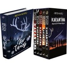 İndigo Kitap Kar Tanesi Ciltli ve Karantina Serisi Seti-5 Kitap Takım- Ciltli Kutulu (Beyza Alkoç) 2'li Set
