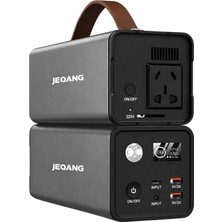 Coverzone Taşınabilir Enerji Depolama Güç Kaynağı 200W Mini Power Station 32000MAH Kapasite, 220V/50Hz Ac Çıkışlı, LED Işıklı Usb-A Type-C ve Dc Girişli JP-S125
