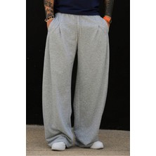 Tarz Cool Erkek Oversize Eşofman Altı Bağcıklı Rahat Kalıp Günlük Basic Jogger Pantolon