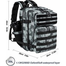 Quickprep 35L Taktik Askeri Sırt Çantası - 900D Oxford Su Geçirmez Kumaş