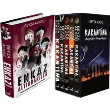 İndigo Kitap Enkaz Altındakiler 1 Ciltli ve Karantina Serisi Seti-5 Kitap Takım- Ciltli Kutulu (Beyza Alkoç) 2'li Set