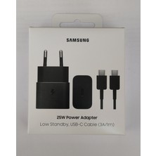 Samsung A36-A56 5g Type-C 25W Hızlı Şarj Aleti-Pd Adaptör+Kablo Siyah