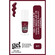 Golden Rose Gel Power Gel-Like Nail Lacquer - No: 57 - Jel Parlaklığında Oje