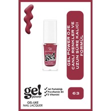 Golden Rose Gel Power Gel-Like Nail Lacquer - No: 63 - Jel Parlaklığında Oje