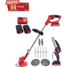 Dawreek Şarjlı Tırpan+Testere Red