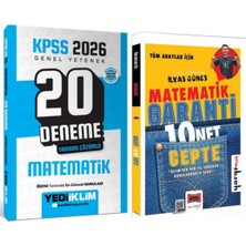 Yediiklim Yayınları Kpss 2026 Genel Yetenek Matematik Tamamı Çözümlü 20 Deneme - 10 Net Cepte