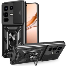 Teleplus Infinix Note 50 Pro Kılıf Magnetik Standlı Kamera Korumalı Slide Sürgülü Cover Kapak