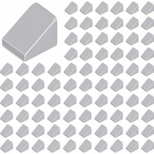 LEGO Yedek Parçalar: Slope: 100 Adet 1X1X2/3 Açık Gri - Light Bluish Gray 54200