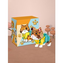 Gokidy Blok Kedi Figürleri - Kahverengi 846 Parça