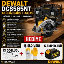 Dewalt Dcs5 Aküsüz Daire Testere + Dewalt 18 V 5 Ah Li-Ion Akü  ve Iş Gözlüğü - Iş Eldiveni Hediye