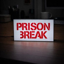 Gişe Arts Masa Lambası - Prison Break Logo Adaptörlü Dekoratif & Hediyelik Lamba