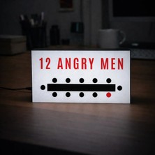Gişe Arts Masa Lambası - 12 Angry Men (12 Öfkeli Adam) Adaptörlü Dekoratif & Hediyelik Lamba