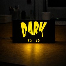 Gişe Arts Masa Lambası - Dark Cat Adaptörlü Dekoratif & Hediyelik Lamba