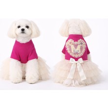 Puppy Party Fujya Fiyonk Detaylı Tütü Modelli Köpek Kıyafeti.